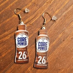 Fairlife Core Power Chocolate Protein Earrings